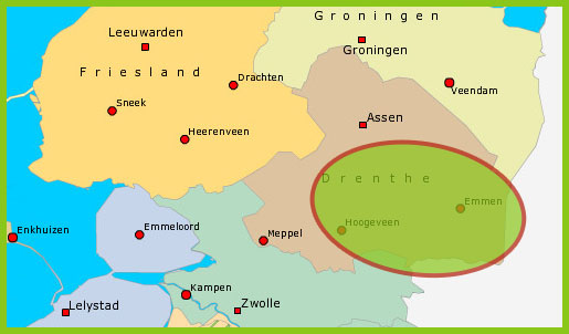 Gastouderbureau ZEBRA is actief in een groot deel van Drenthe